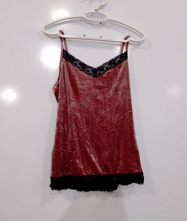 No Boundaries Velvet Cami Top