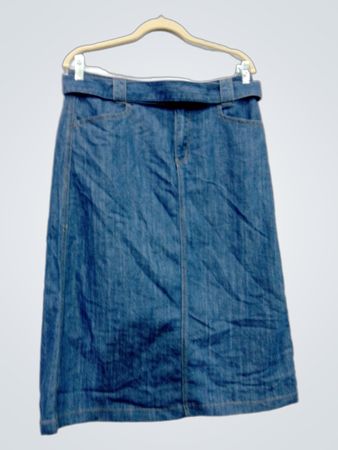 gonna in denim di christopher & banks con cintura