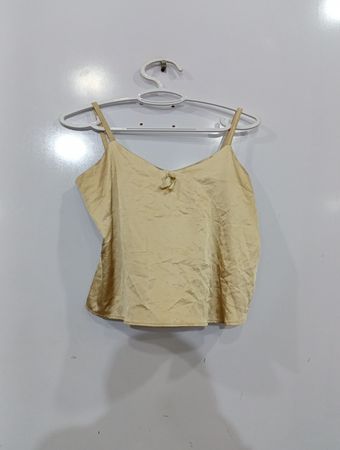Satin camisole with bow detail