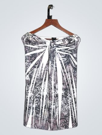 Vanity Damen Grafischer Print Trägerloses Bandeau-Top