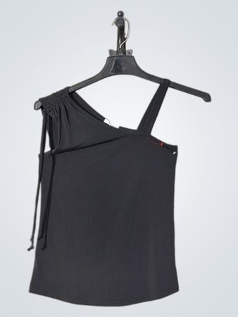 Maurices Black Asymmetrical Tank Top