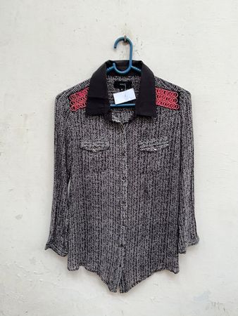 Shirt with Pink Embellishments
