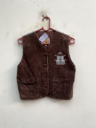 Unbranded Brown Corduroy Waistcoat