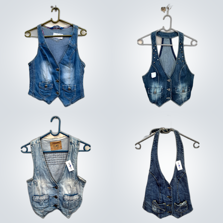 Y2K Denim Waistcoats Bundle