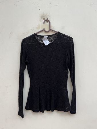 Zara Sheer Lace Blouse