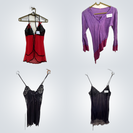 Ensemble de débardeurs en dentelle, gilets en fourrure et jeans - Hanky Panky, Society 8 et plus