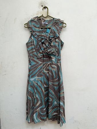 Zara Ruffled Sleeveless Mini Dress