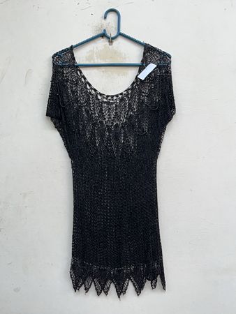 Black Sheer Lace Blouse