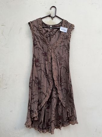 Robe sans marque sans manches à fleurs bohémienne