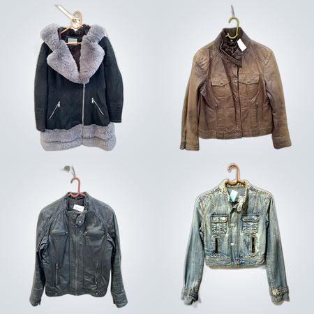 Fur & Leather Jackets Bundle: Jennyfer, G-Star, Canda & More