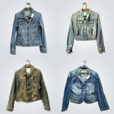 Y2K Denim Racer Jacket