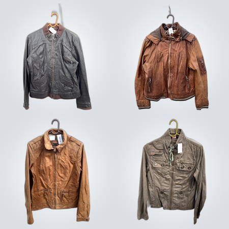 Leather Jacket Bundle - Gipsy, Massimo Dutti, Aimy & More, 11 Pc Set
