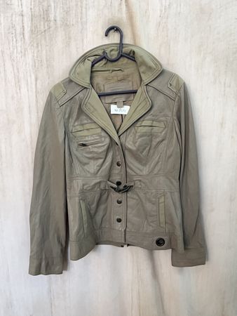 Zara Military Leather Jacket