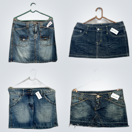 Denim Mini Skirts