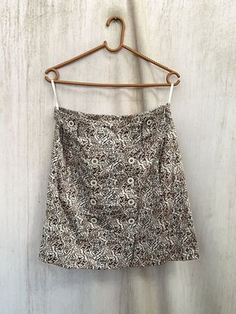 Brown Paisley Skirt