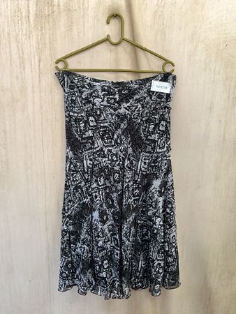 Black and White Patterned Dress