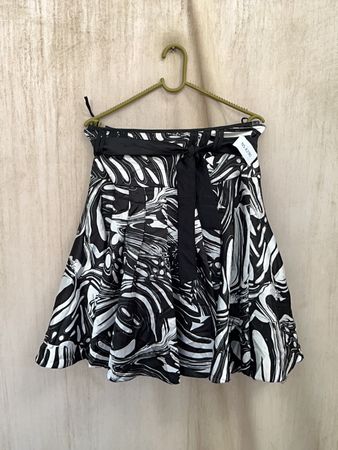 Black and White Marble Skirt