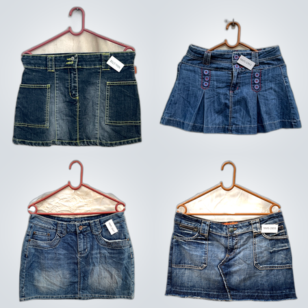 Pacote de Saias Mini de Jeans