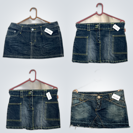 Gaiarena & St.John Denim Skirt Bundle 7pcs Mini Skirts Mix Brands