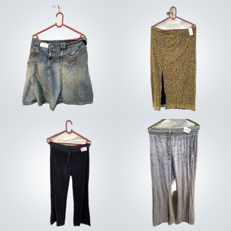 Fashion Bundle: Benzene Puffer, Denim Skirts, 7 For All Mankind Jeans & More