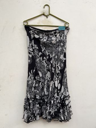 Black and White Floral Dress