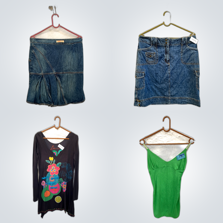 Fashionable Women's Clothing Bundle: 11-Piece Mix of Dresses, Tops & Skirts from ANNER, Desigual, Occo & More