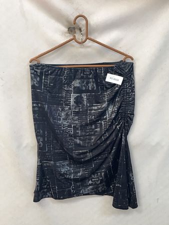 Newspaper Print Skirt