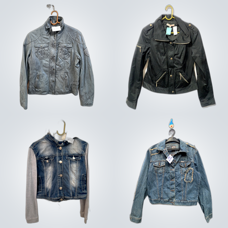 Veste en denim Y2K Racer