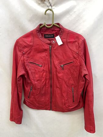 Verazzano Red Leather Jacket