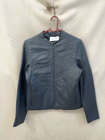 Gray Leather Jacket