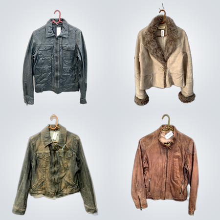 Leather Jacket Bundle - TissAIA, YUNJEI & More Luxury Brands Mix