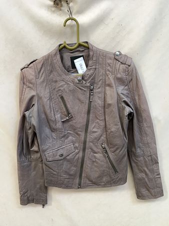 Grey Leather Jacket