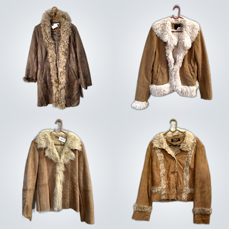 Y2K Fur Trim Jackets