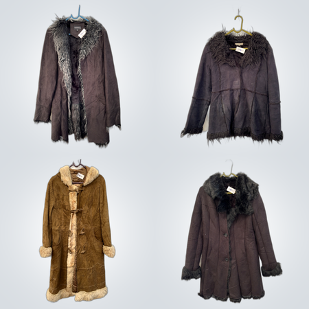 Furry Fashion Bundle Pepe Jeans Leather & Fur Coats Jackets 13pcs Set