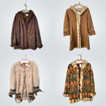 Afghan Chic Coat Trio