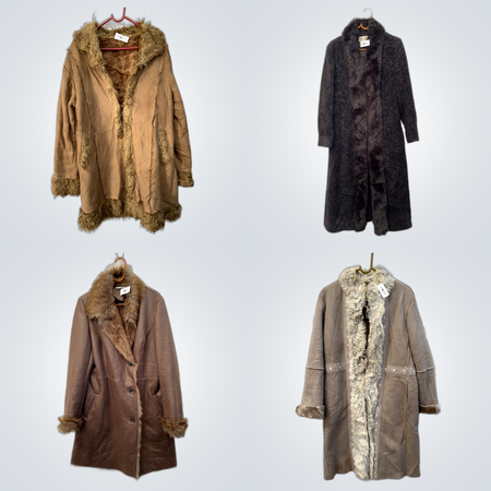 Vintage Fur Trim Coats