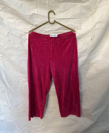 Pantalons en velours rose