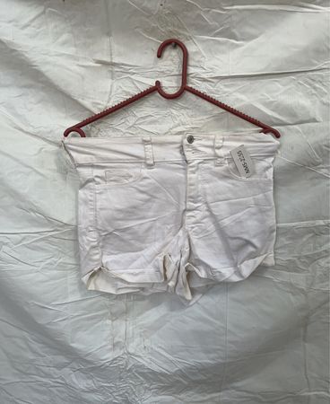 White Denim Shorts