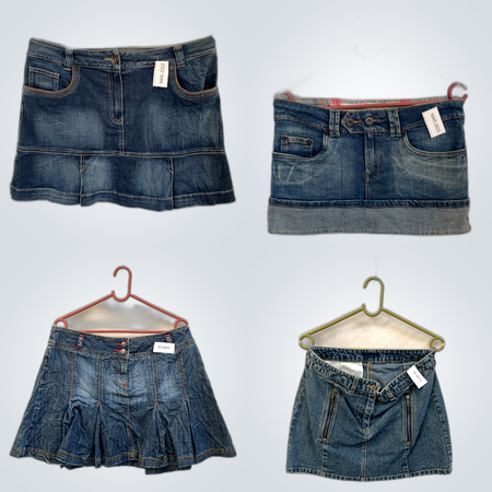 Stcko10 & YMI Denim Skirt Bundle 8pcs Mini Skirts Lot