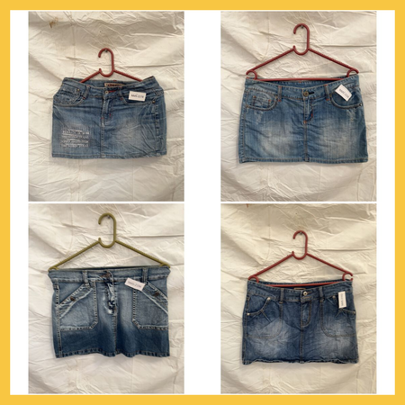 Denim Skirt Bundle - Lonry, Chique & More Mini Skirts Collection