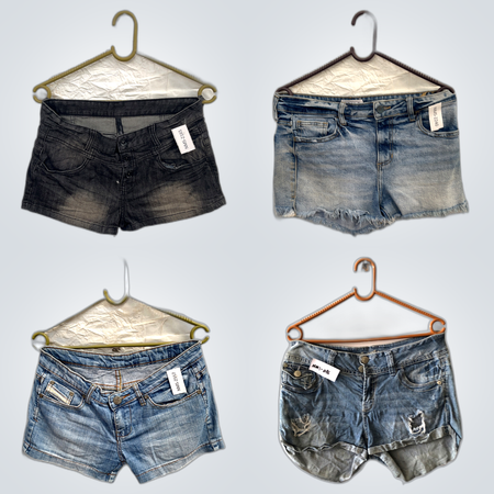 Y2K Distressed Denim Shorts