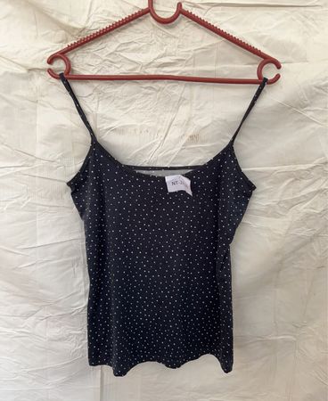 Black Polka Dot Tank Top
