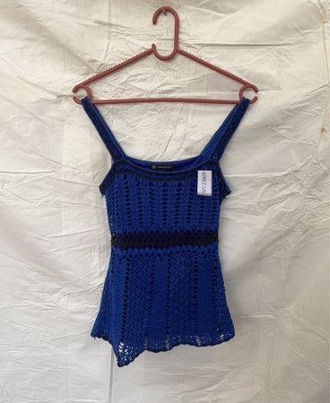 Blue Crochet Top