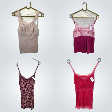 Y2K Vintage Lace Trim Camisoles