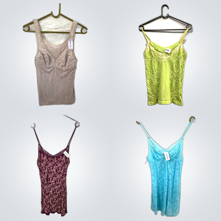 Y2K Vintage Lace Trim Camisoles