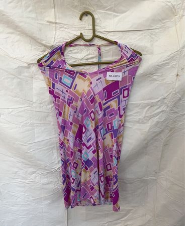 Blouse with Geometric Pattern