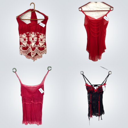 Y2K Vintage Lace Trim Camisoles