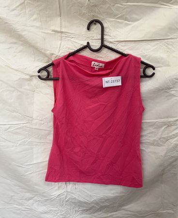 Lidia Pink Sleeveless Top