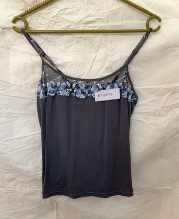 Gray Floral Camisole