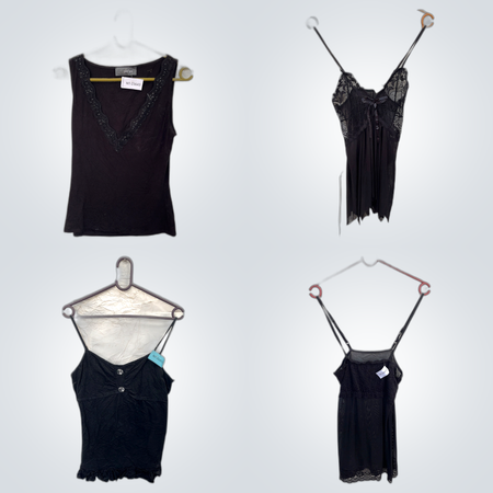 Lace & Basic Camisole Bundle - Pimkie, Evie & Ange Mix - 10 Piece Lingerie Set